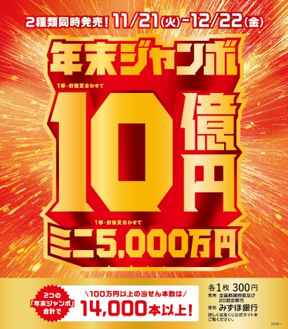 【本館1F/チャンスセンター】年末ジャンボ宝くじ発売
