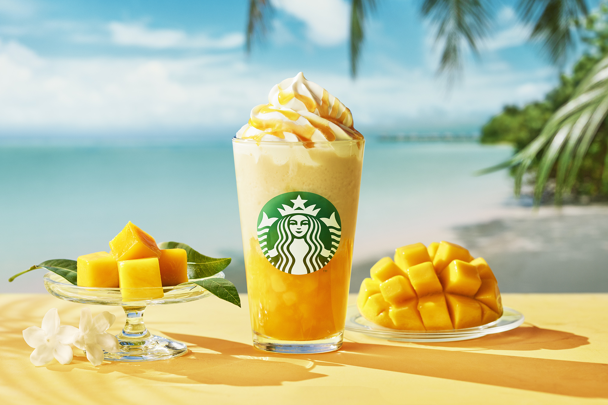 【PARK SIDE1/スターバックス コーヒー ペリエ海浜幕張 PARK SIDE1】オリエンタル マンゴー＆ティー フラペチーノ