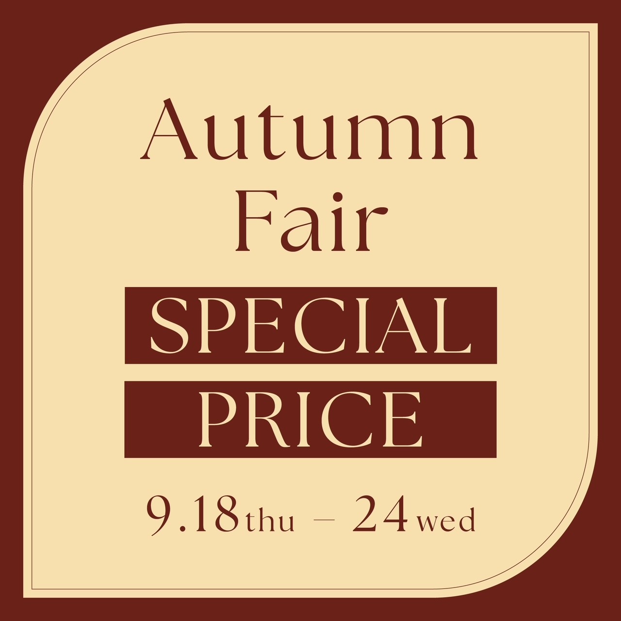 【本館4F/エメ】Autumn fair