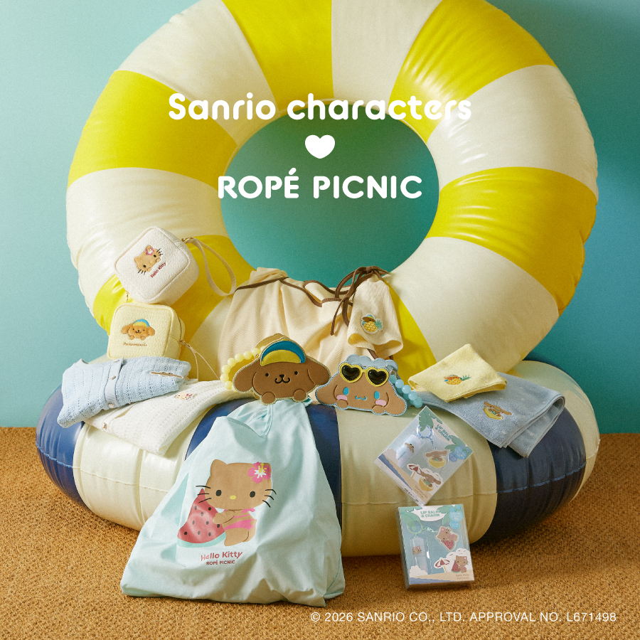 【ストリート1/ROPÉ PICNIC】サンリオキャラクターズ×ROPÉ PICNIC　コラボレーションアイテムが登場！