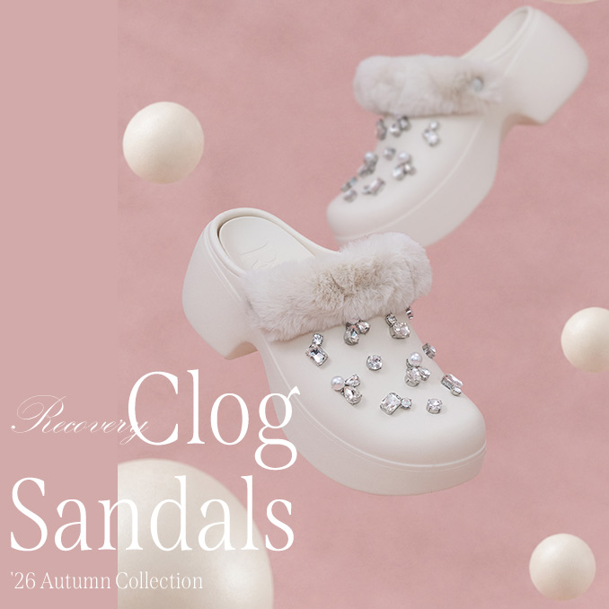 【本館４F/ランダ】】今季注目のクロッグサンダルを、RANDAらしい“大人フェミニン”なデザインへ昇華 “Recovery Clog Sandal”登場